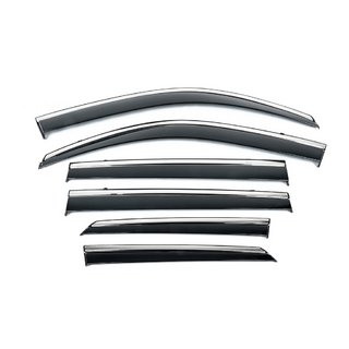 Deflectores de ventana con moldura cromada Niken Luxury (6 uds) Lexus GX460 2009-2023 foto 2