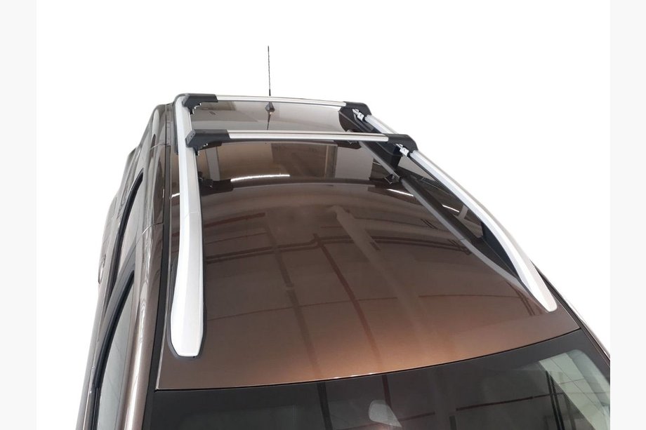 Dacia Duster 2018-2024 Barras de techo para rieles integrados sin cerradura (2 uds) Negro Image