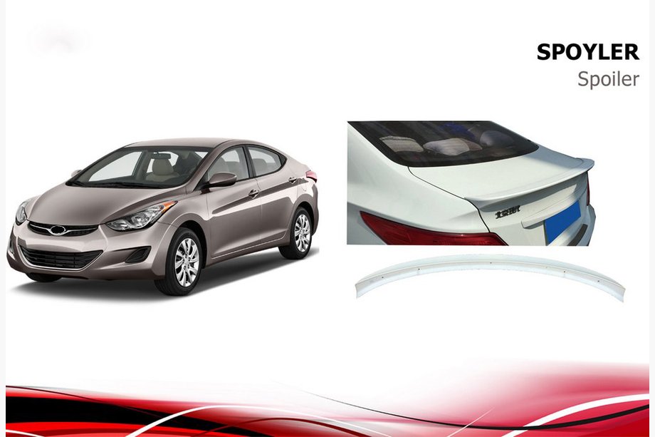 Hyundai Accent 2011-2017 Alerón Niken V1 (imprimado para pintar) Image