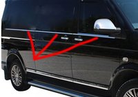 Volkswagen T5 Multivan 2003–2010 Molduras inferiores de ventanas (6 piezas, acero inoxidable) foto 11