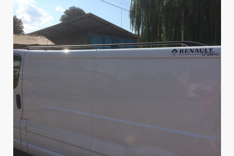 Opel Vivaro 2001–2015 Barras de Techo Negras Largo, Pies de Hierro Fundido Foto 9