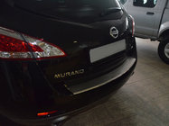 Nissan Murano 2008-2014 Protector de parachoques trasero con borde Nataniko (acero inoxidable) foto 1