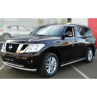 Defensa delantera doble de acero inoxidable Nissan Pathfinder R51 2005-2014