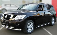 Nissan Pathfinder R51 2005-2014 Defensa delantera doble de acero inoxidable foto 1