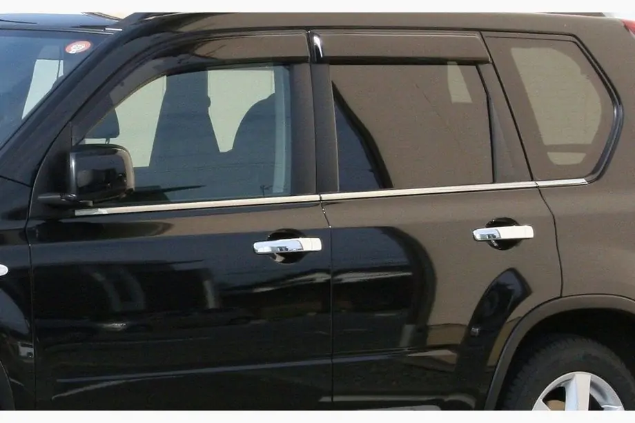 Nissan X-trail T30 2002-2007 Molduras de Ventanas Acero Inoxidable (6 pcs) Foto 1