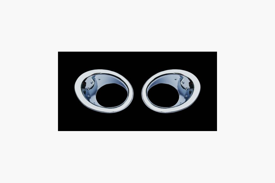 Nissan Qashqai 2007-2010 Cubiertas cromadas para faros antiniebla con rebaje (2 uds, plastico) Foto 4