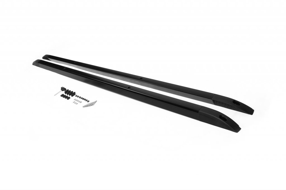 Volkswagen T5 Multivan 2003–2010 Barras de techo integradas (negras) Image