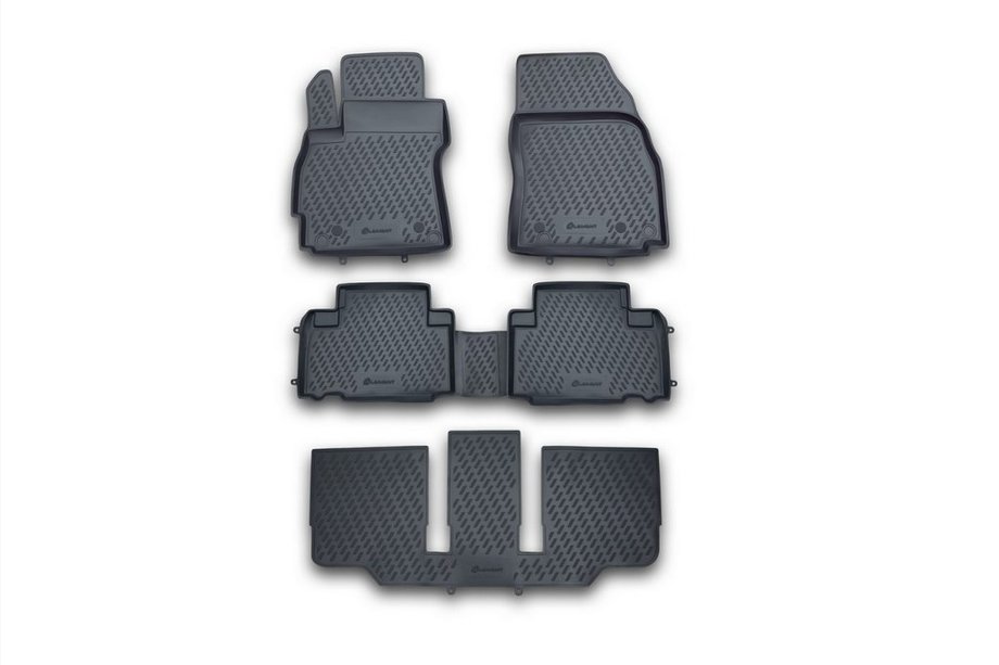 Mazda 5 2010-2018 (2010↗) Alfombrillas de goma para interior (5 uds, Novline) Image