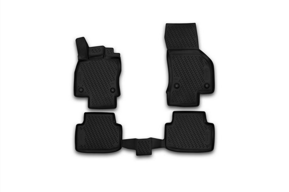 Volkswagen Passat B8 2015-2023 Alfombrillas de goma 3D para interior (4 uds, Novline) SD/SW Foto 1