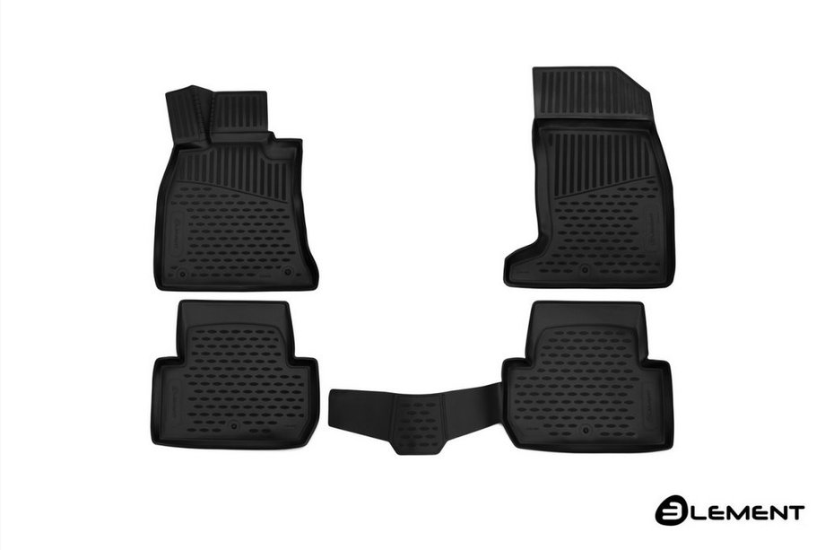 Kia Stinger 2017-2023 Alfombrillas de goma 3D para interior (4 uds, Novline) SD Image