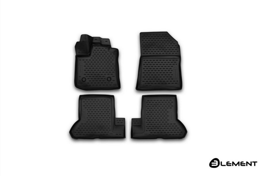 Renault Dokker 2013-2022 (2018↗) Alfombrillas de goma 3D para interior (4 uds, Novline) Foto 1