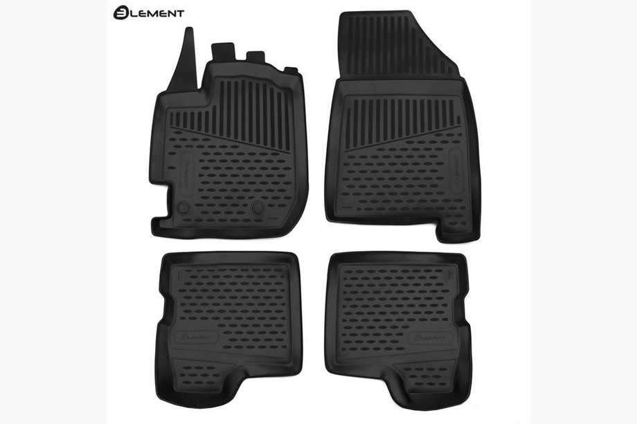 Renault Duster 2018-2024 Alfombrillas de goma interior (4 uds, Novline) SUV Image