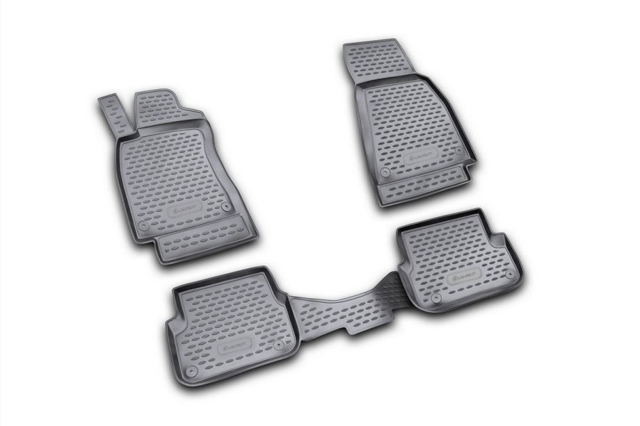 Audi A6 C6 2004-2011 Alfombrillas de goma para interior (4 uds, Novline) Image