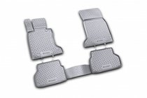 BMW 5 Series E60/E61 2003-2010 Alfombrillas de goma interior (4 uds, Novline) Opcion 2 foto 1