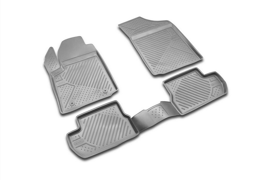 Citroen C-2 2003-2009 Alfombrillas de goma para interior (4 uds, Novline) Foto 1