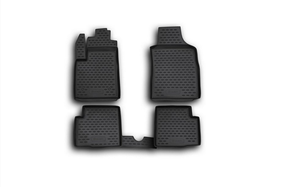 Fiat 500/500L 2013-2022 (500) Alfombrillas de goma para interior (4 uds, Novline) Image