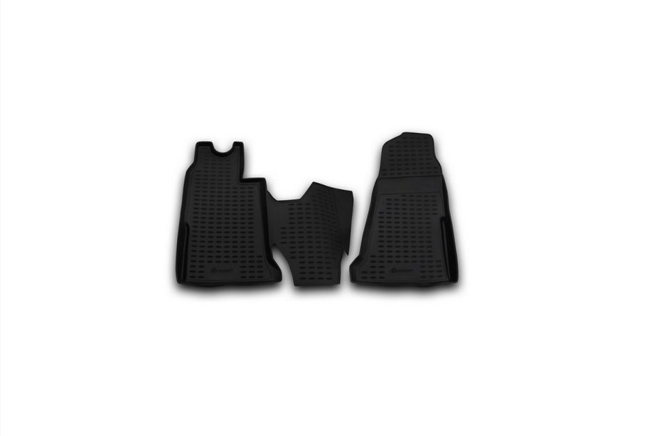 Ford Transit 2000–2014 (2006↗) Alfombrillas de goma interiores (2 uds, Novline) Transmision manual (Opcion 1) Image