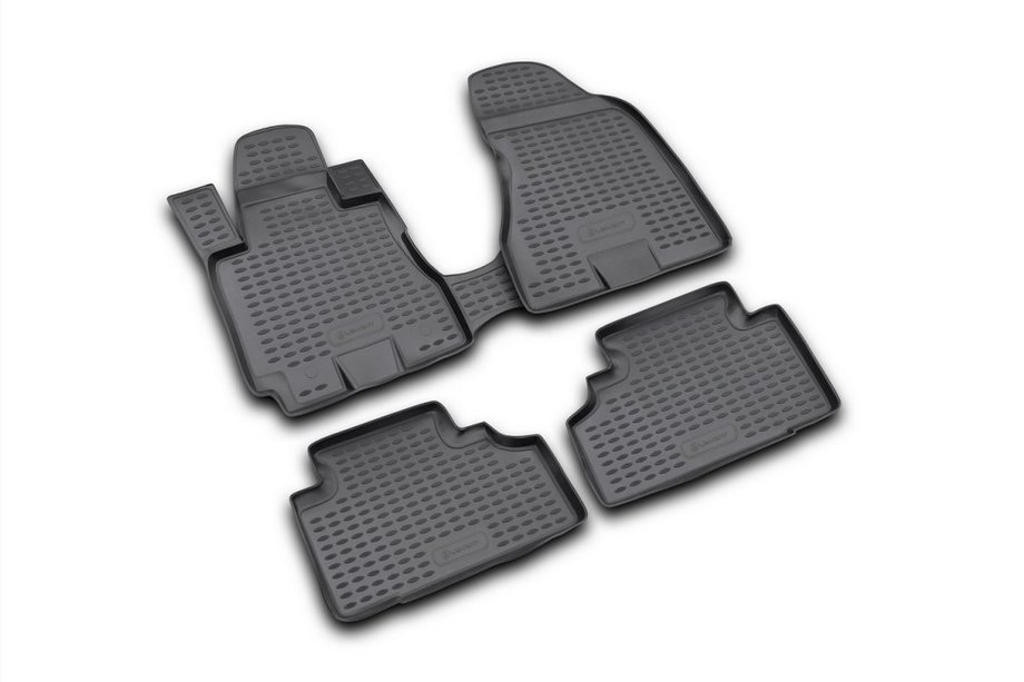 Hyundai Tucson JM 2004- Alfombrillas de goma para interior (4 uds, Novline) Foto 1