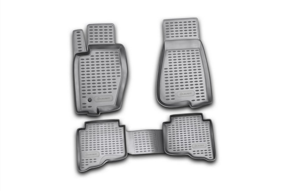 Jeep Grand Cherokee WK 2004-2010 Alfombrillas de goma para interior (4 uds, Novline) Foto 1