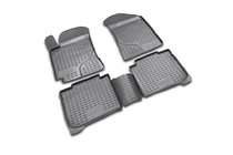 Kia Cerato 1 2004-2009 Alfombrillas de goma para interior (4 uds, Novline) foto 1