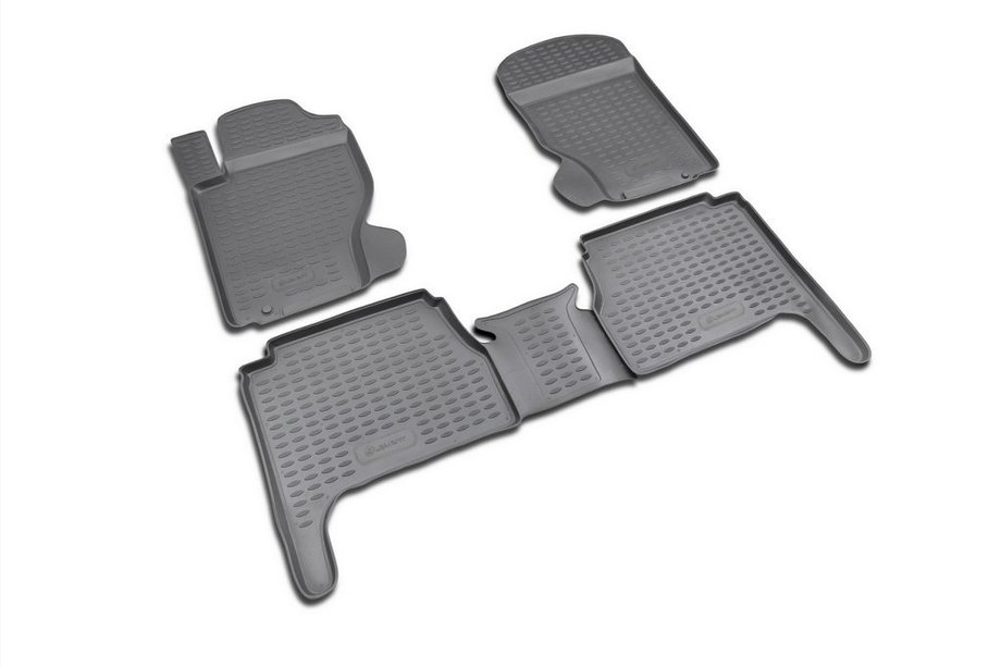 Kia Sorento I BL 2002-2009 Alfombrillas de goma para interior (4 uds, Novline) Image