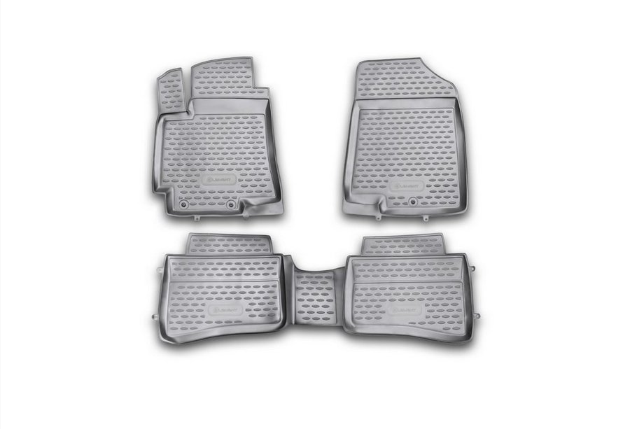 Kia Rio 2012-2017 Alfombrillas de goma para interior (4 uds, Novline) Image