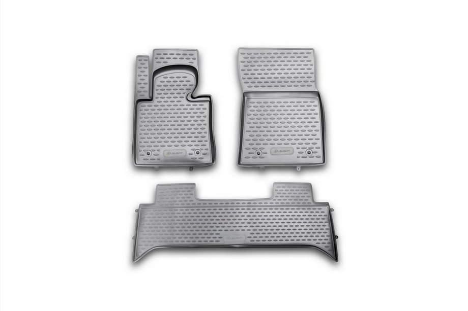 Range Rover III L322 2002-2012 Alfombrillas de goma interior (3 uds, Novline) Foto 1