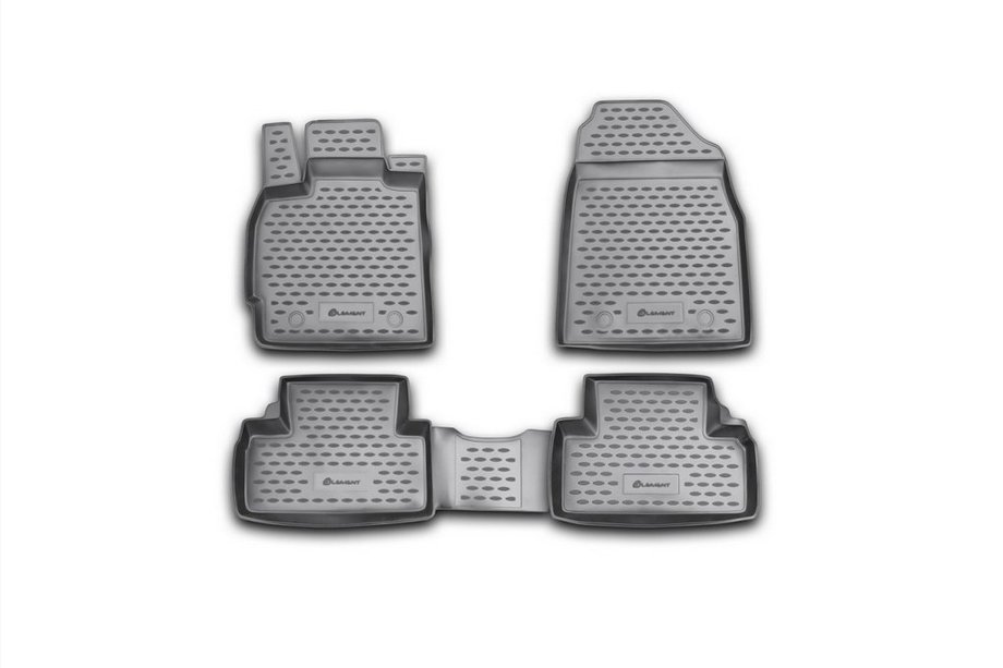 Mazda CX-7 2006-2012 (2010↗) Alfombrillas de goma para interior (4 uds, Novline) Foto 1
