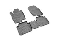 Mitsubishi Colt 2004-2012 (2003↗) Alfombrillas de goma para interior (4 uds, Novline) 5D foto 1