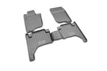 Mitsubishi L200 2006-2015 Alfombrillas de goma para interior (4 uds, Novline) foto 1