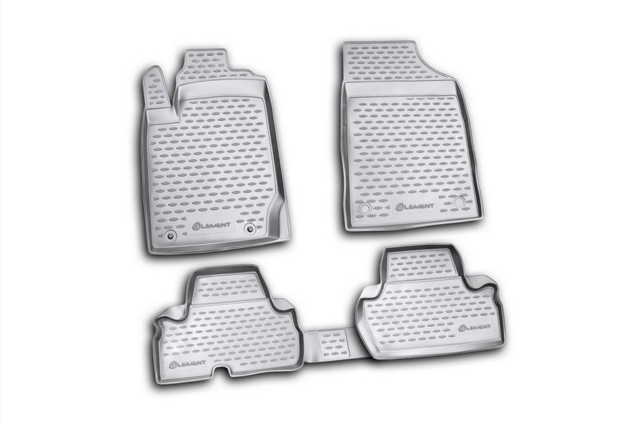 Mitsubishi L200 2006-2015 (2010-2015) Alfombrillas de goma interiores (4 uds, Novline) 2D Foto 1