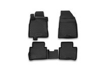 Nissan Tiida 2011-2014 Alfombrillas de goma para interior (4 uds, Novline) Opcion 1 foto 1