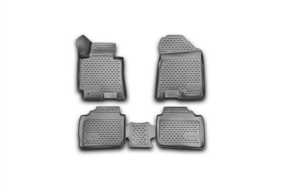 Kia Cerato 3 2013-2018 Alfombrillas de goma 3D para interior (4 uds, Novline) Foto 1