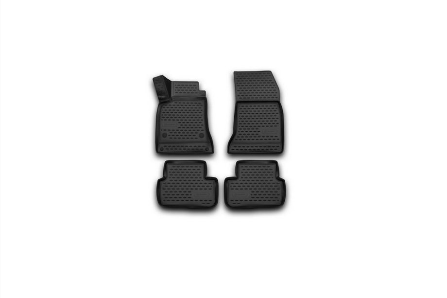 Mercedes GLA X156 2014-2019 Alfombrillas de goma para interior (4 uds, Novline) Image