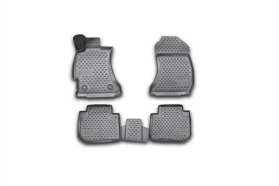 Subaru Forester 2013-2018 Alfombrillas de goma 3D para interior (4 uds, Novline) Image