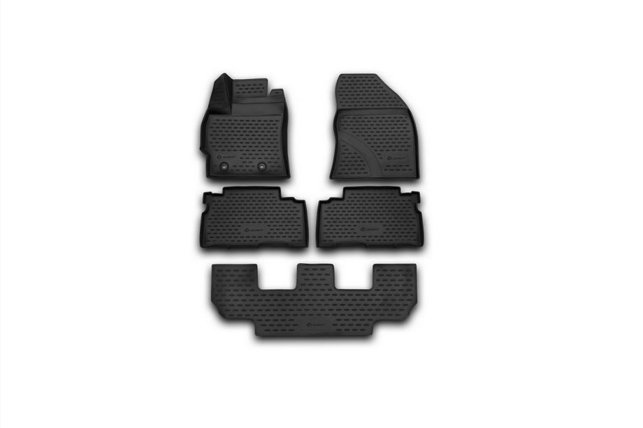 Toyota Verso 2009–2018 Alfombrillas de goma 3D para interior (5 uds, Novline) Foto 1