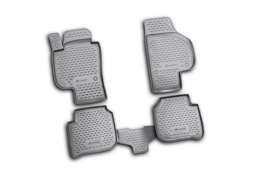 Skoda Superb 2009-2015 Alfombrillas de goma para interior (4 uds, Novline) Image