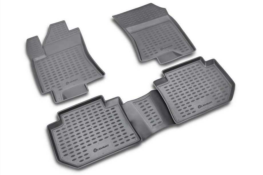 Subaru Tribeca 2005-2014 (2005↗) Alfombrillas de goma para interior (4 uds, Novline) Foto 1