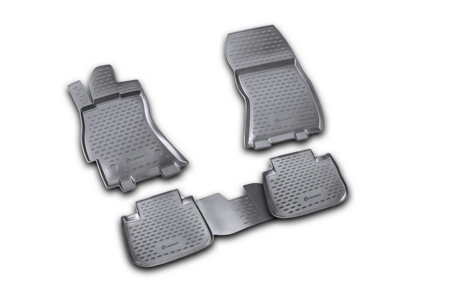 Subaru Legacy 2009-2014 Alfombrillas de goma para interior (4 uds, Novline) Image