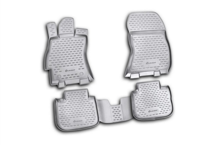 Subaru Outback 2009-2014 Alfombrillas de goma para interior (4 uds, Novline) Image