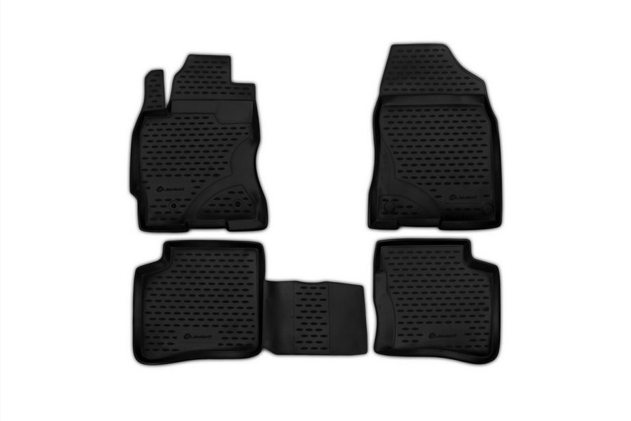Toyota Prius 2009-2015 (2003-2009) Alfombrillas de goma para interior (4 uds, Novline) Image