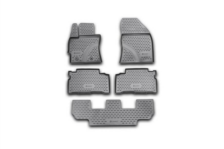 Toyota Verso 2009–2018 (2013↗) Alfombrillas de goma para interior (5 uds, Novline) Foto 1