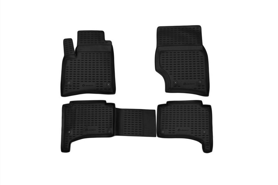 Volkswagen Touareg 2002–2010 Alfombrillas de goma para interior (4 uds, Novline) Foto 1