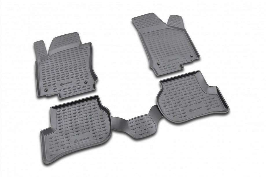 Volkswagen Jetta 2006-2011 Alfombrillas de goma para interior (4 uds, Novline) Image