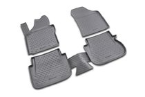 Volkswagen Caddy 2010-2015 Alfombrillas de goma interior (4 uds, Novline, 1 deslizante) foto 1