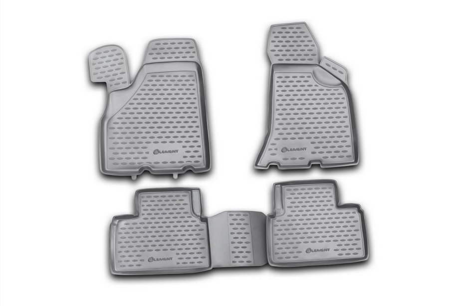 Lada Priora 2007-2018 (2010↗) Alfombrillas de goma para interior (4 uds, Novline) Image