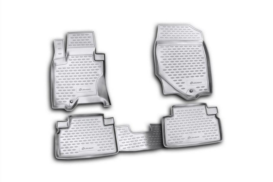 Infiniti FX 2003-2008 (2009-2012) Alfombrillas de goma para interior (4 uds, Novline) Image