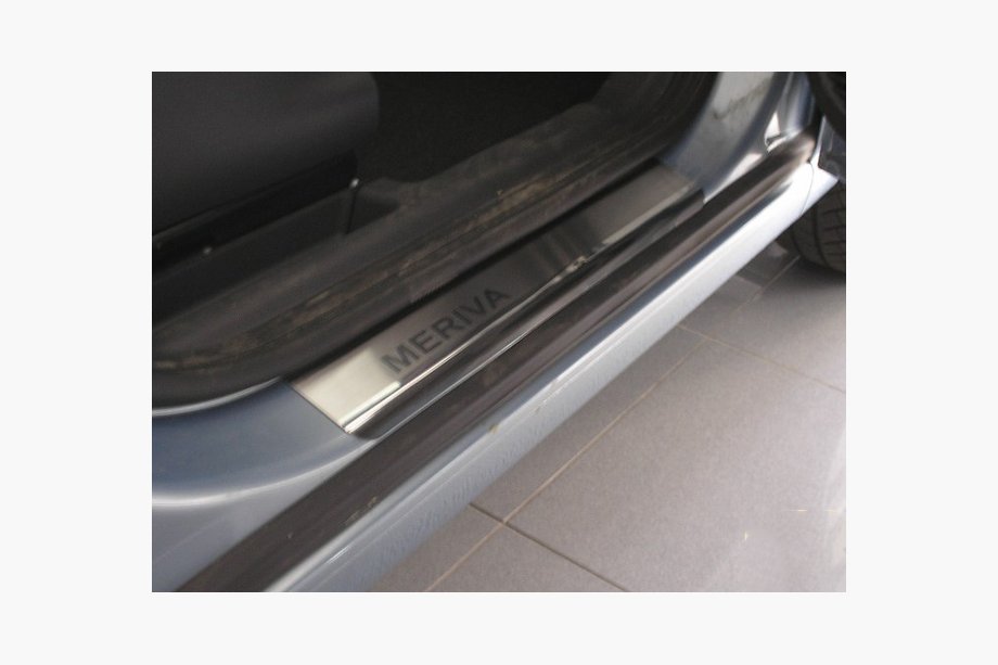 Opel Meriva 2010-2017 Protectores de umbral Natanika Premium (4 uds, acero inoxidable) Foto 1