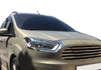 Ford Courier 2014-2023 Pestañas para faros (2 uds., acero inoxidable) Carmos - Acero Inoxidable Turco foto 1