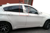 BMW X6 E71 2008–2014 Molduras de Acero Inoxidable para Pilares de Puerta foto 1